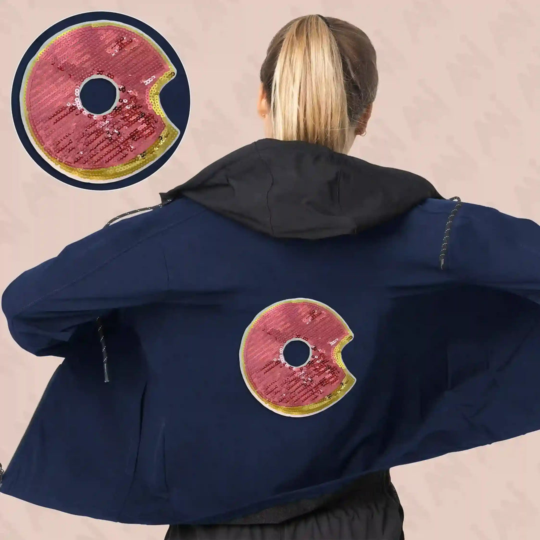 Pink Sequins Donut Patch