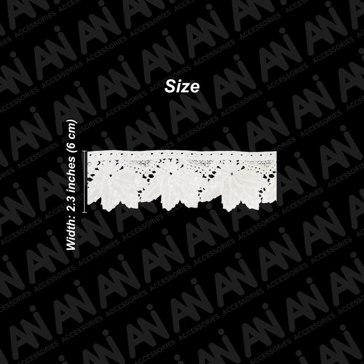 Maple Leaf Design Sequins Lace | 2 Meter