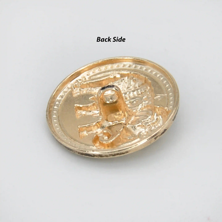 Royal Elephant Metal Buttons | 23mm(36L) & 18mm(28L)