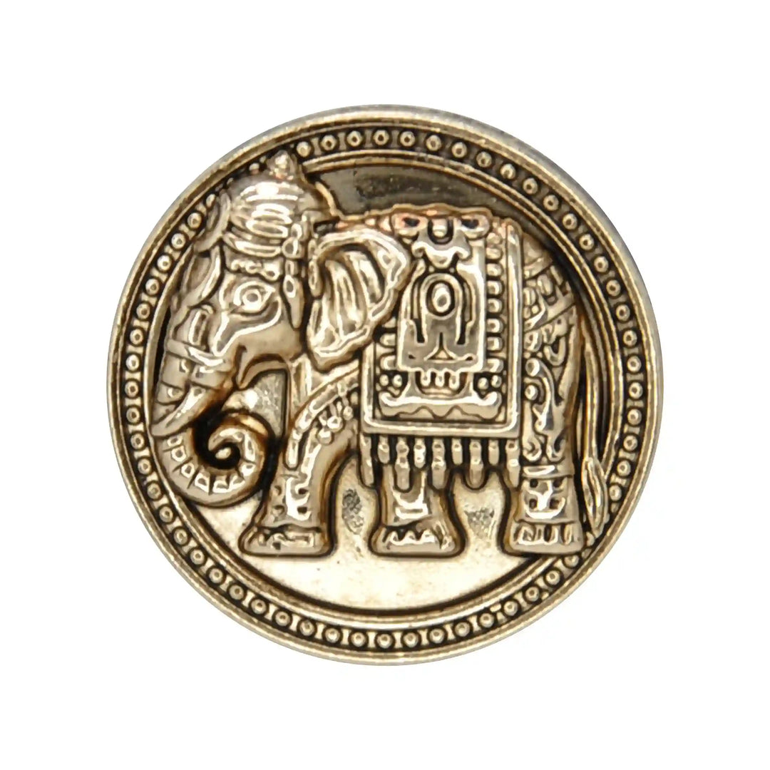 Royal Elephant Metal Buttons | 23mm(36L) & 18mm(28L)