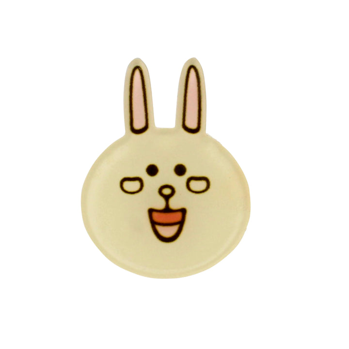 Happy Hoppy Acrylic Bunny Brooch Pin