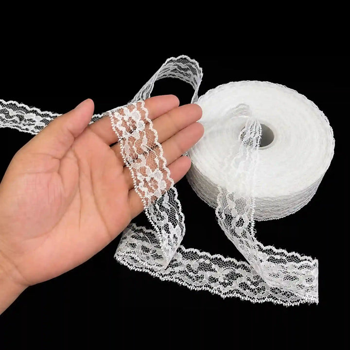 White Delicate Narrow Lace | SKU-61