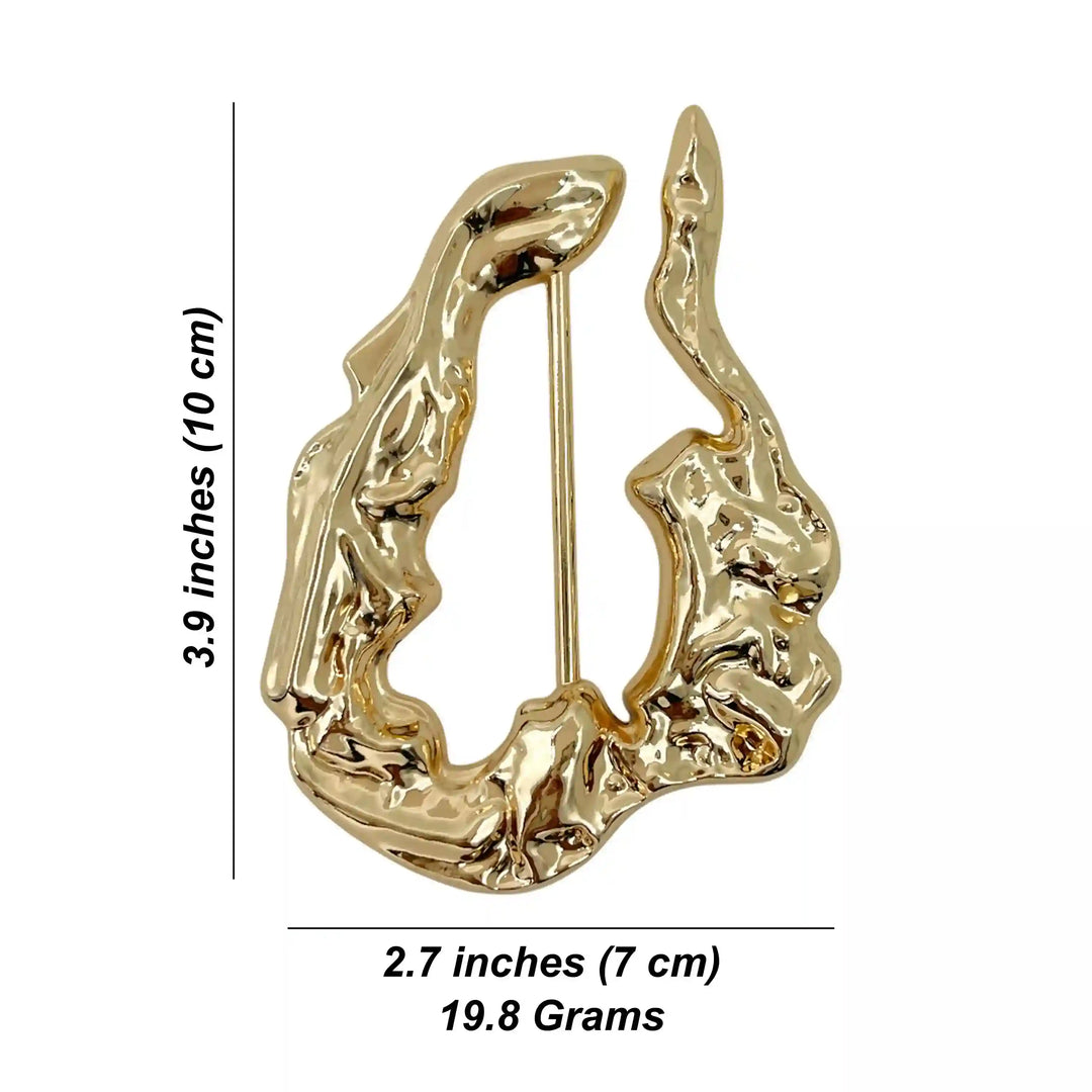Organic Abstract Metal Buckle