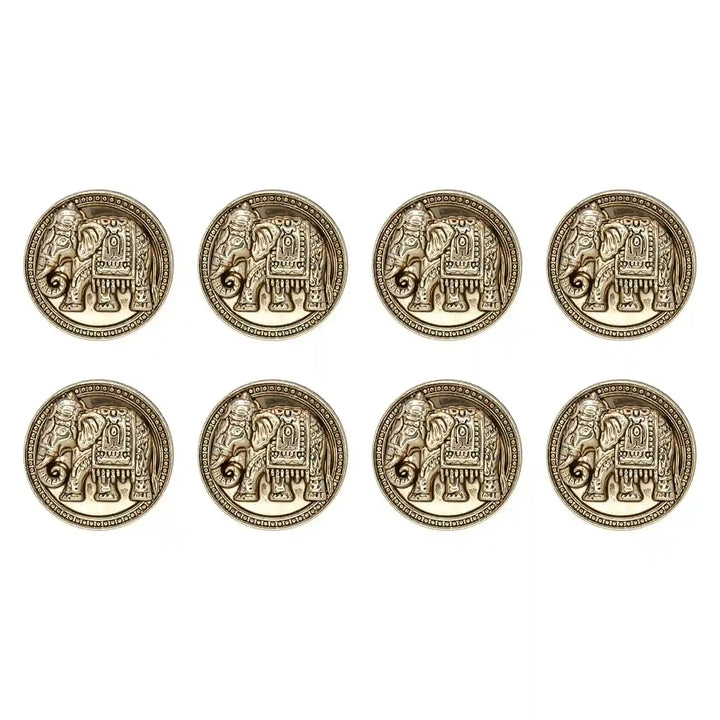 Royal Elephant Metal Buttons | 23mm(36L) & 18mm(28L)