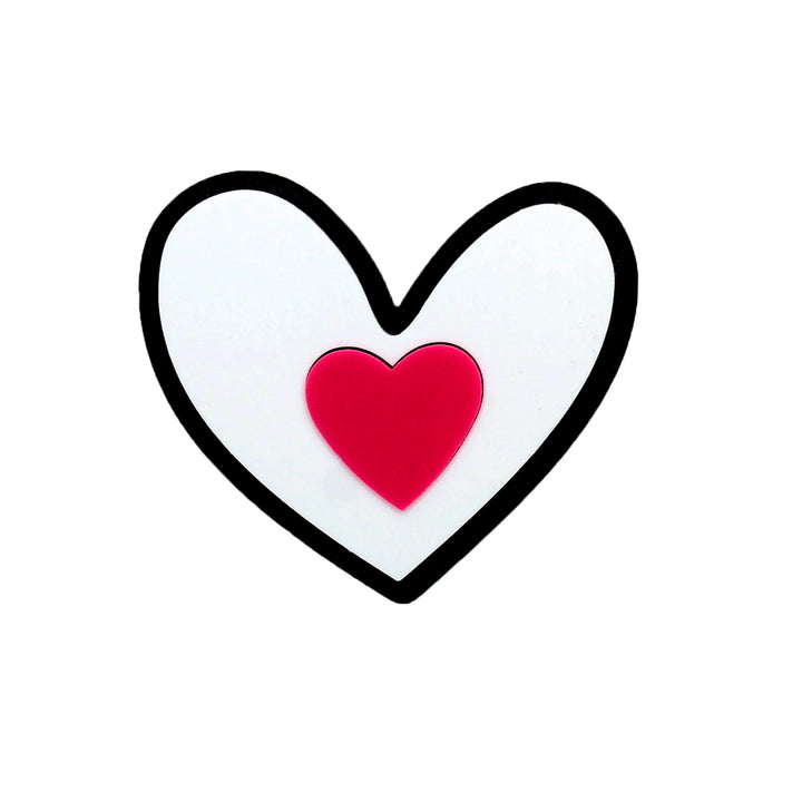 Acrylic Heart Brooch Pins