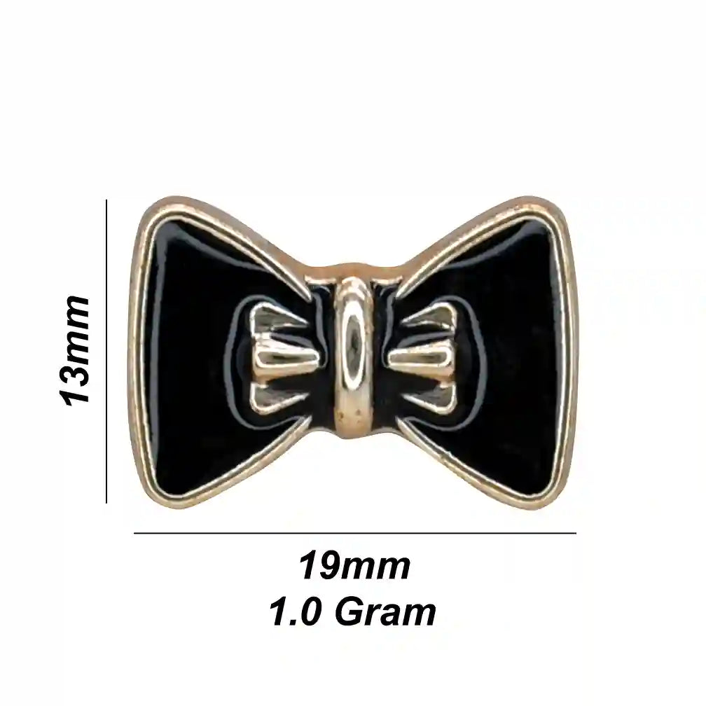 Bow Styled Lapel Pin with Butterfly Clutch | 19mm