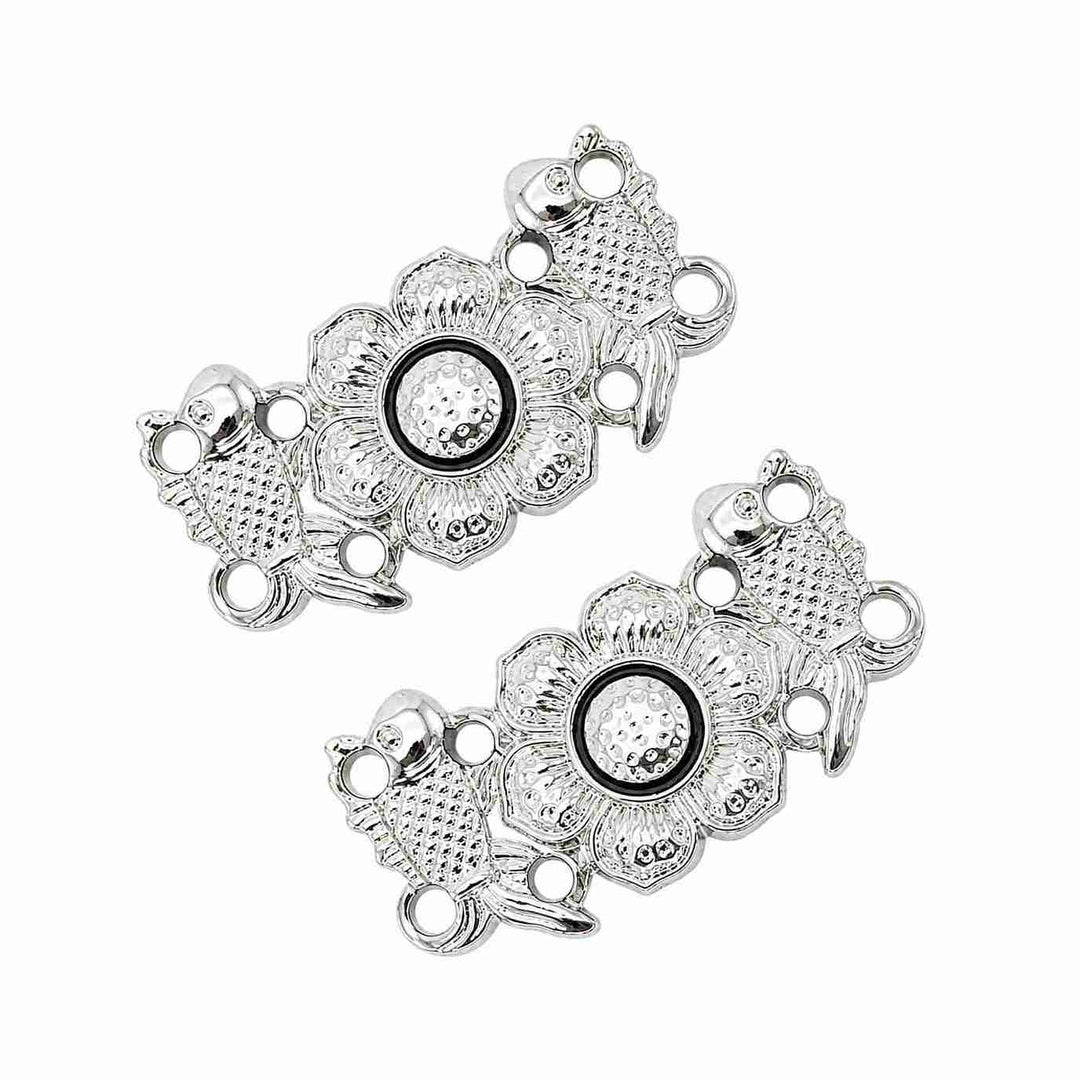 Decorative Metal Frog Fastener | 4 Pair