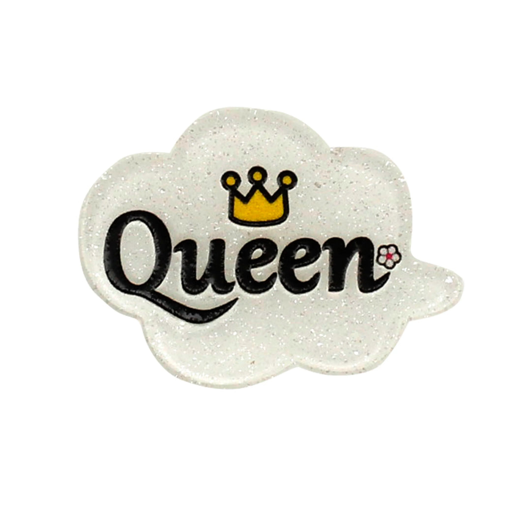 Queen Acrylic Brooch