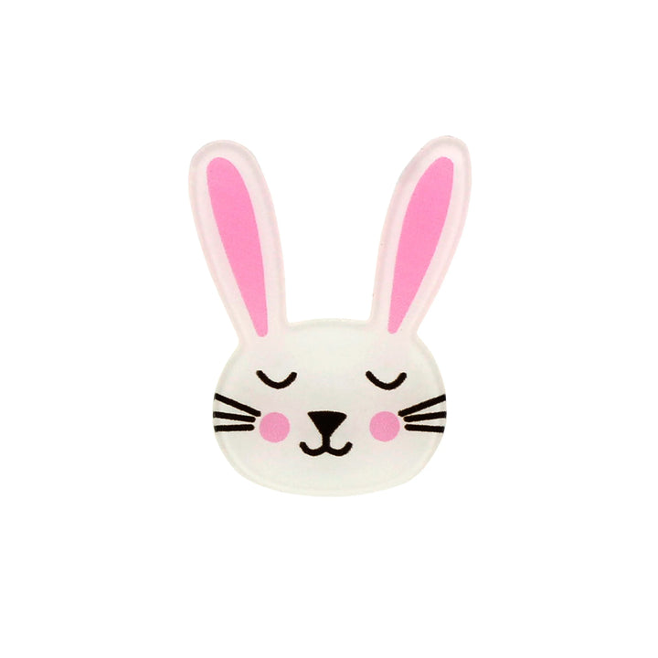 Acrylic Duel Bunny Brooch