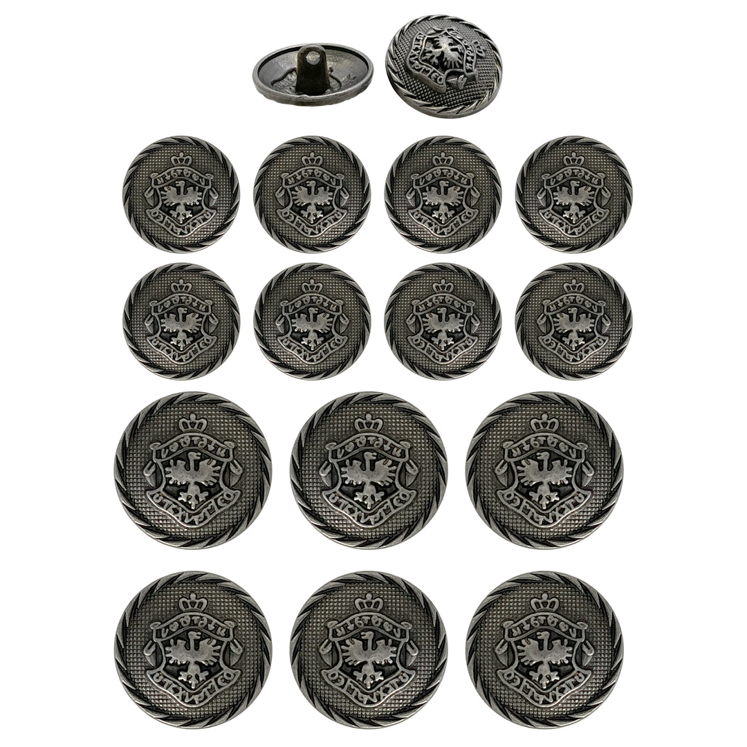 Heraldic Emblem Buttons for Clothing