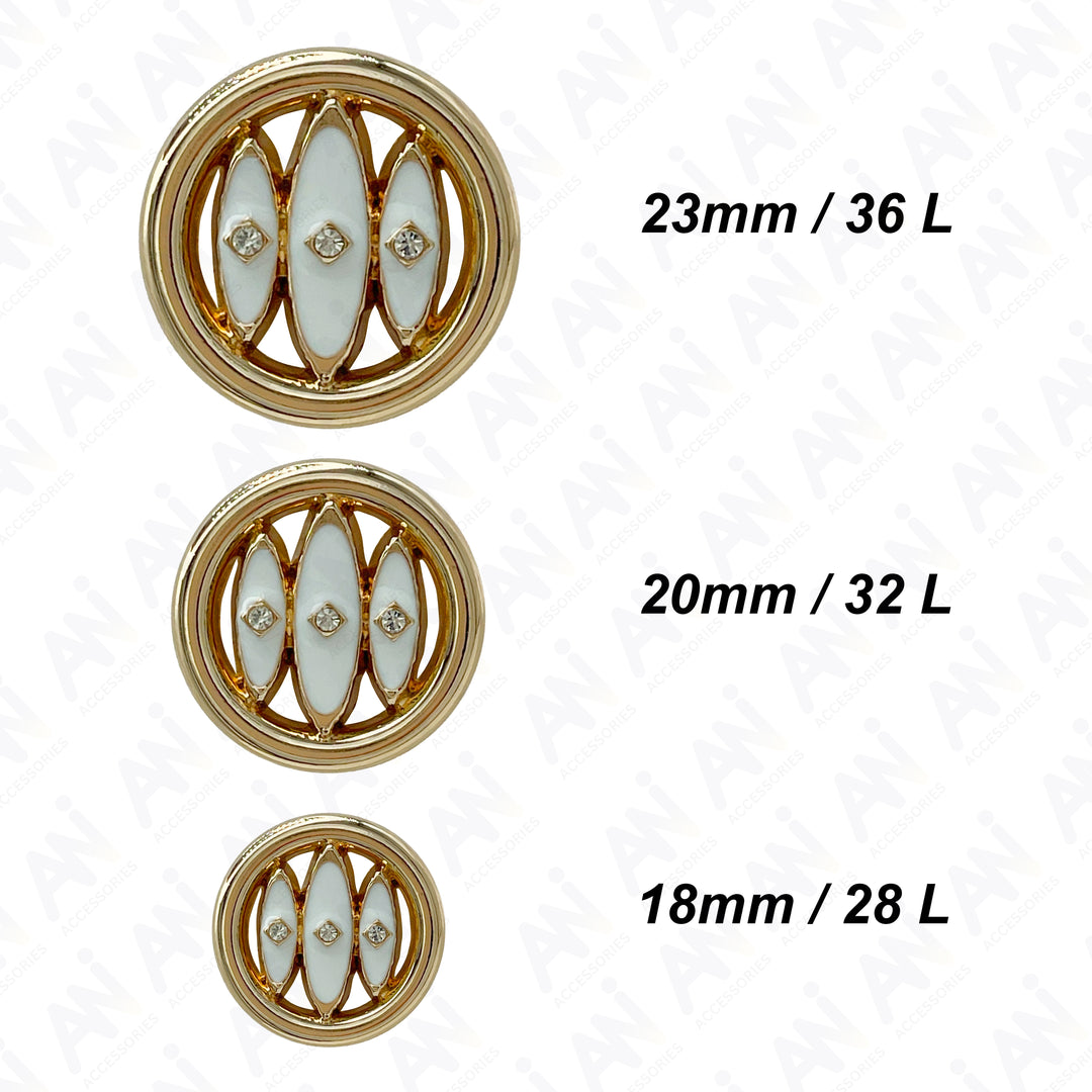 Inlay Design Metal Buttons