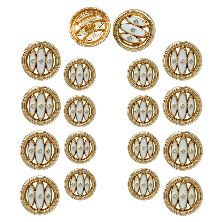 Inlay Design Metal Buttons