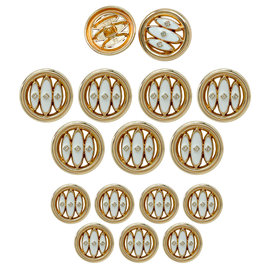 Inlay Design Metal Buttons