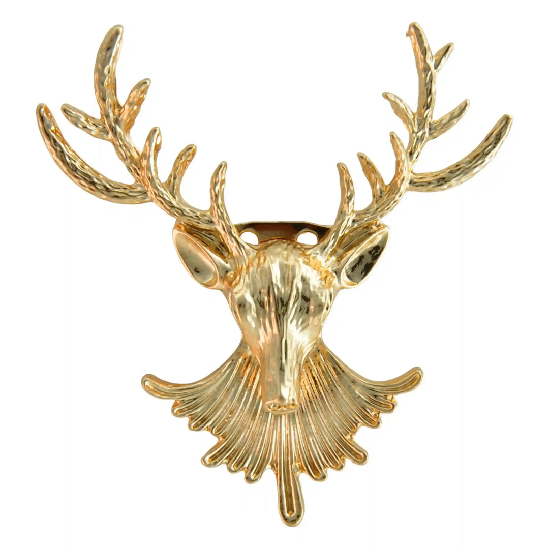 Stag Head Deer Brooch Pin