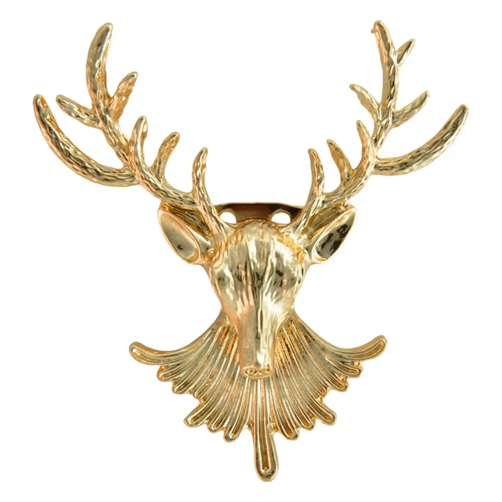 Stag Head Deer Brooch Pin