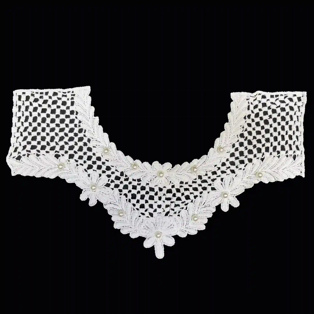Honeycomb Style Floral Pearl Yoke