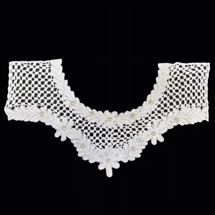 Honeycomb Style Floral Pearl Yoke