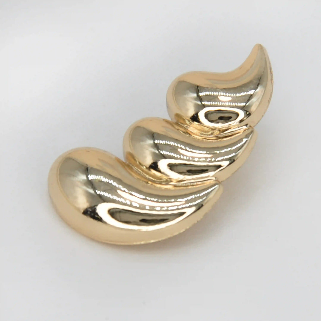 3 Teardrop Metal Buttons | 30mm(47L)