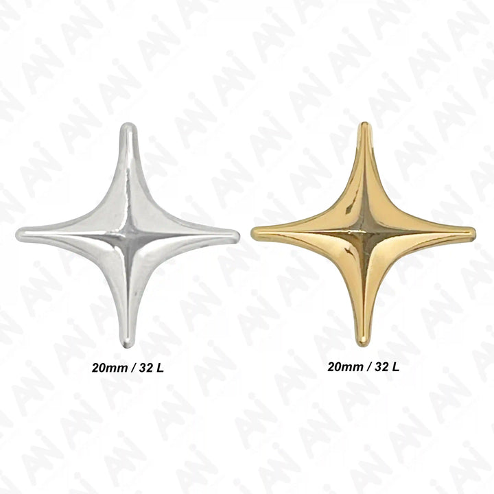 Spinner Star Style 20mm Button
