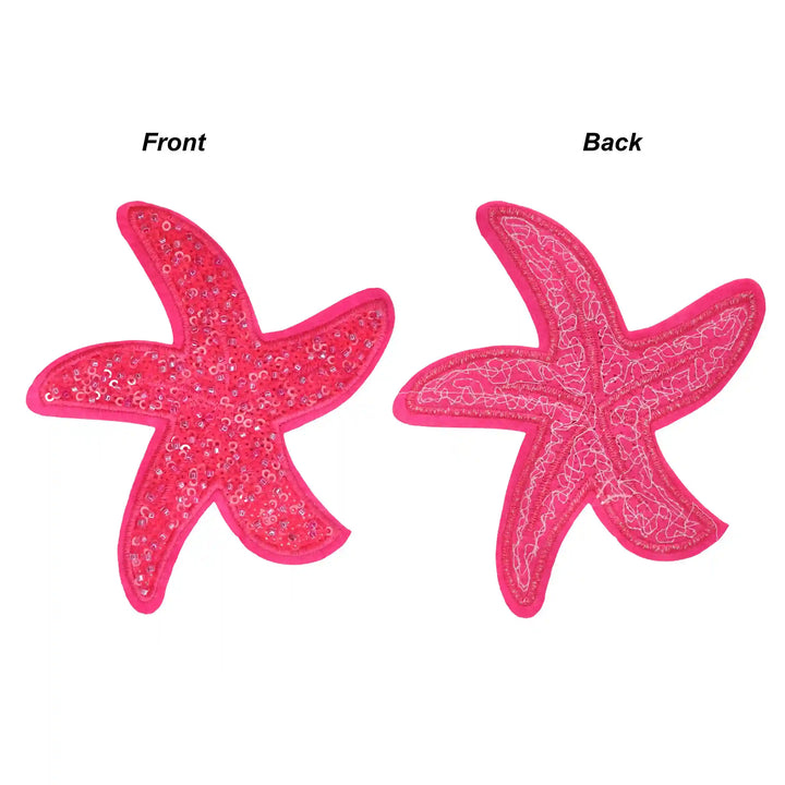 Sequins Star Fish Sew Patch