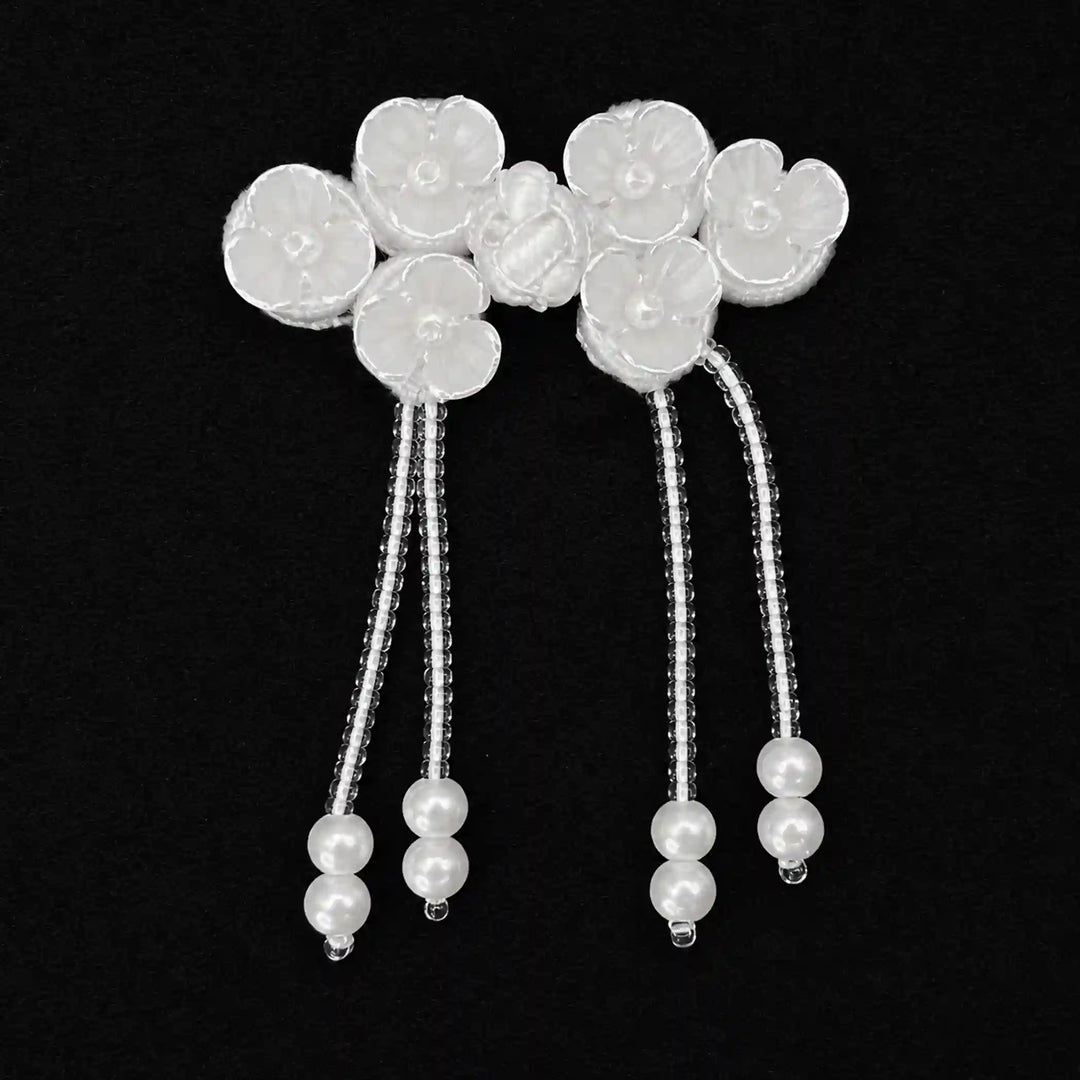 Floral Tassel Frog Closure Buttons