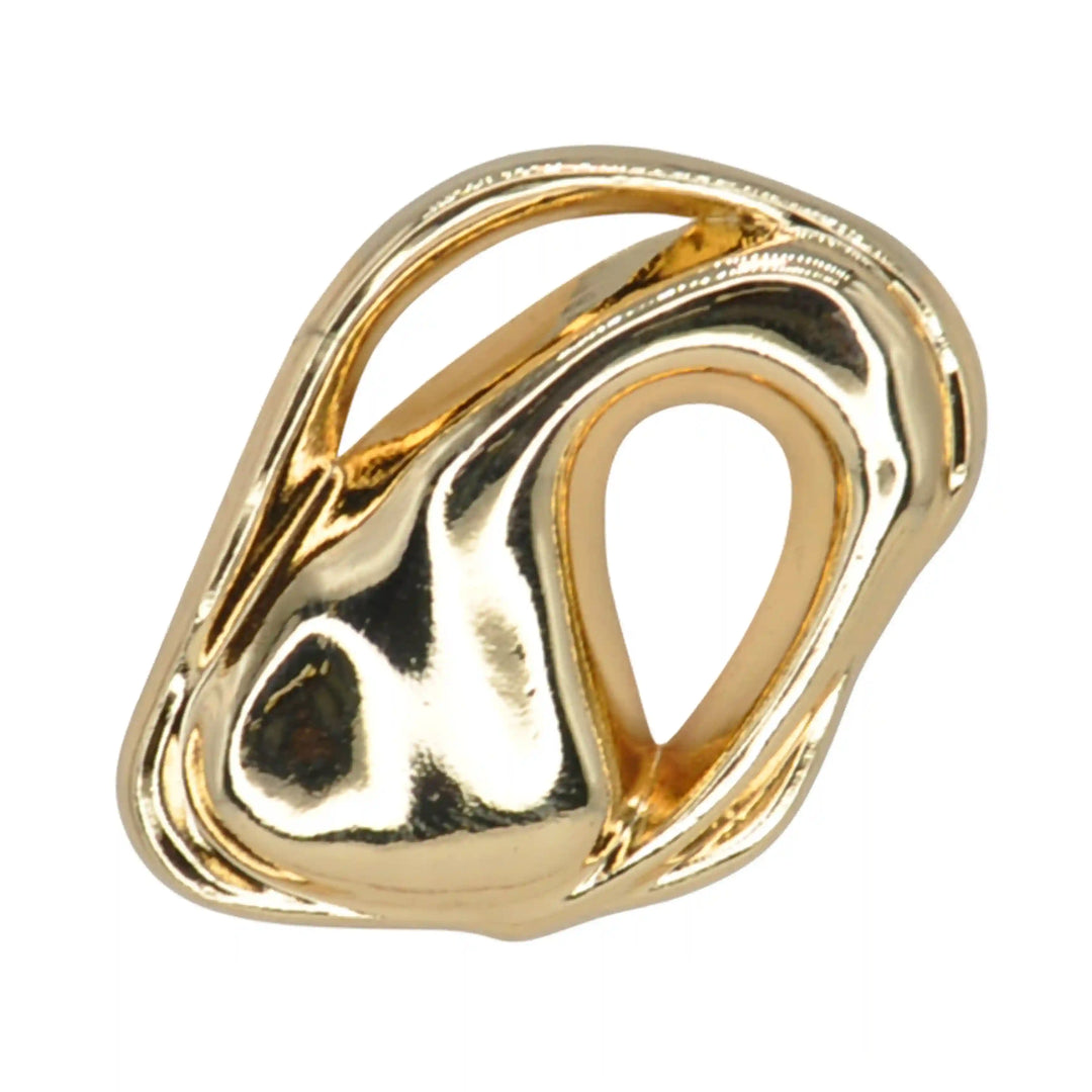 Melted Design Metal Button | 33mm & 27mm