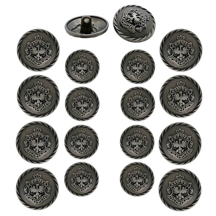 Heraldic Emblem Buttons for Clothing