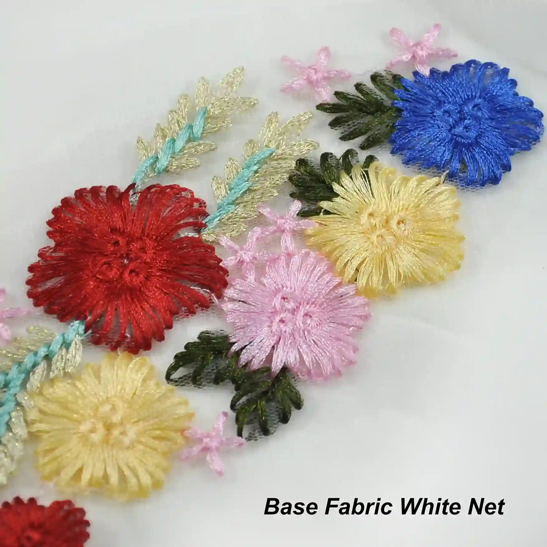 Multicolor Flower Star Design Patch
