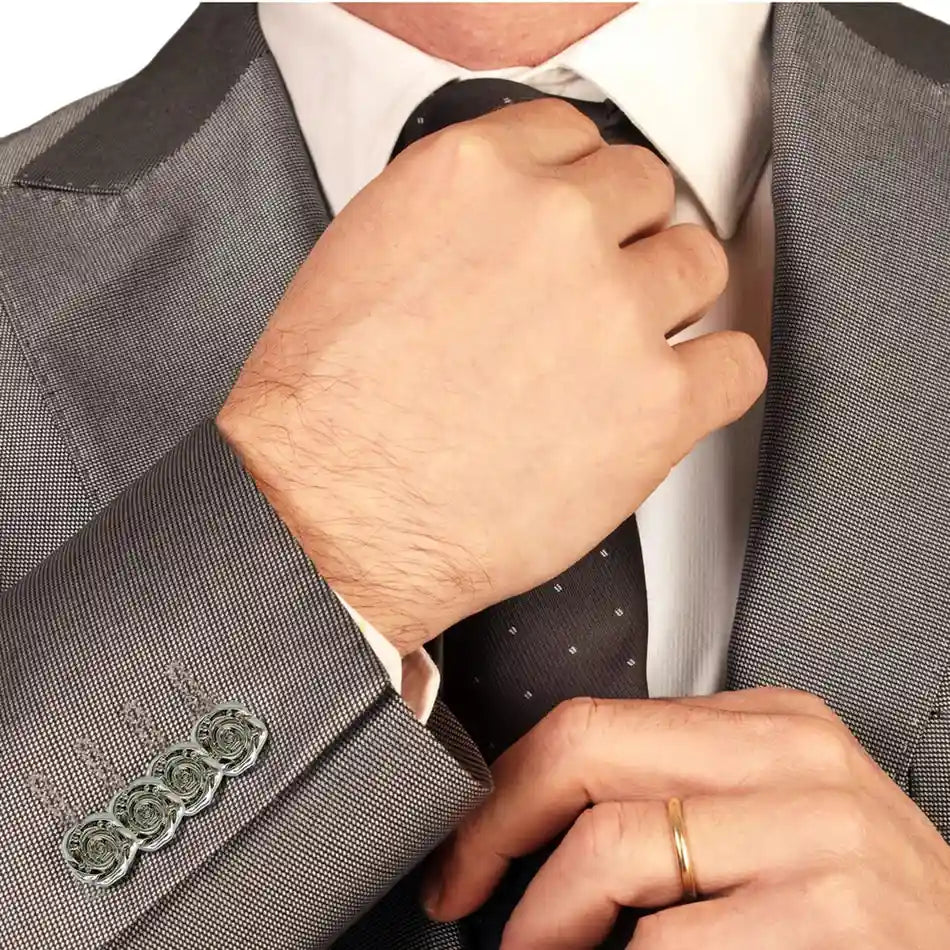 Decorative Rose Metal Buttons | 11mm(17L), 18mm(28L) & 23mm(36L)