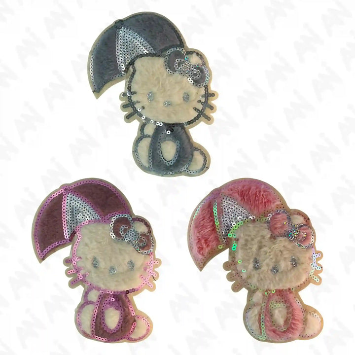 Fuzzy Hello Kitty Sequin Patch