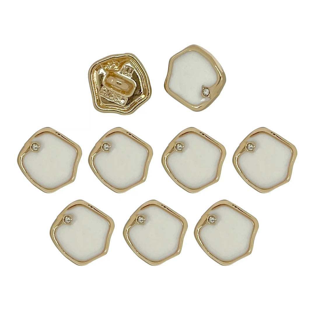 Inlaid Gem 10mm Shirt Buttons