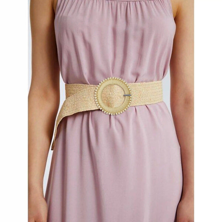 Artisan Boho Aesthetic Raffia Buckle