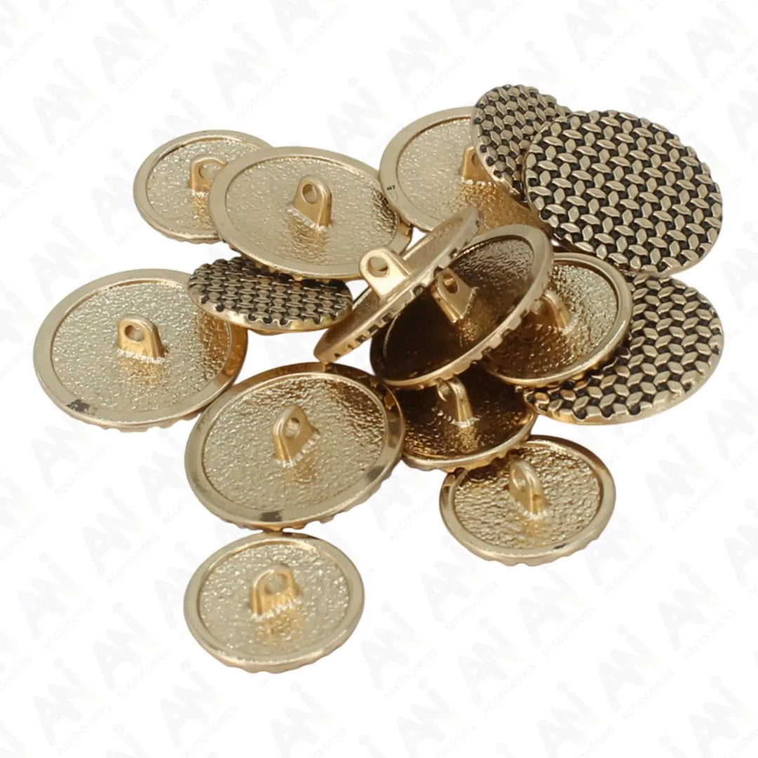 Geometric Grid Buttons for Clothing | 18mm(28L) & 23mm(36L)