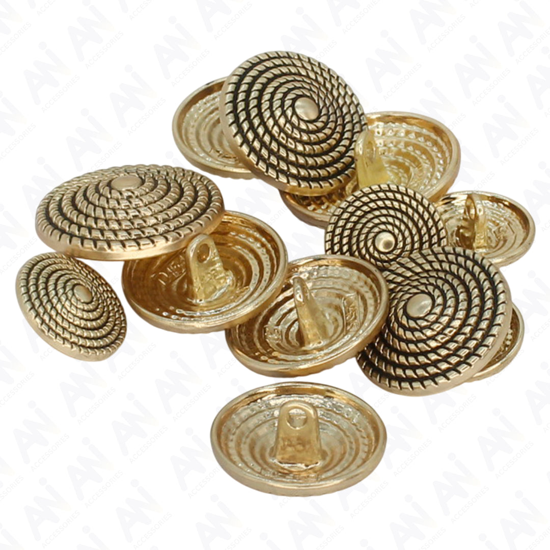 Textured Dome Metal Buttons