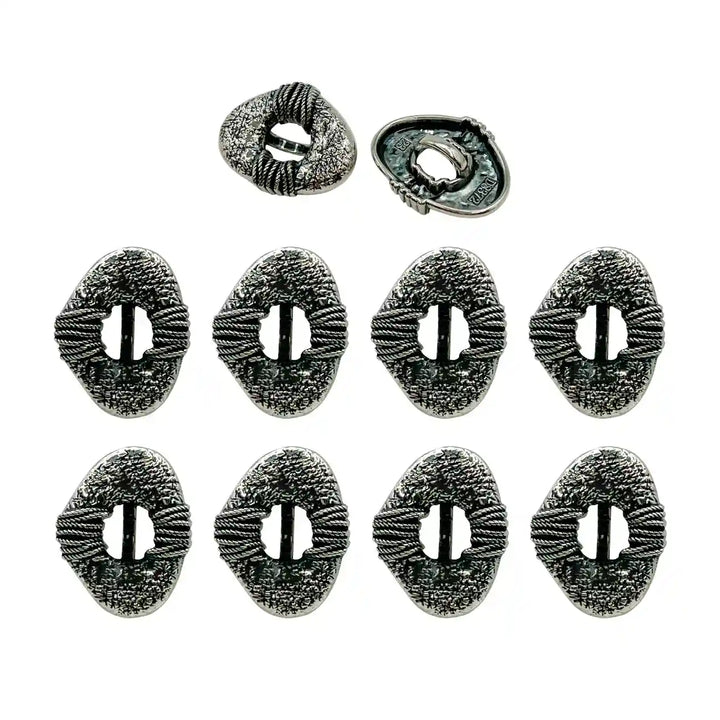 Rope Design Metal Button for DIY Projects | 18mm(28L) & 23mm(36L)
