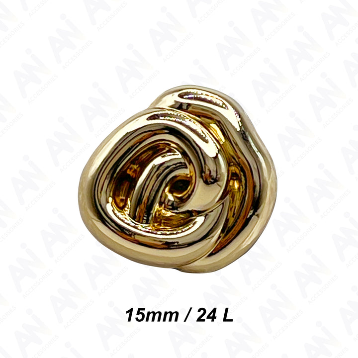 Floral Style Button for Clothing and Accessories