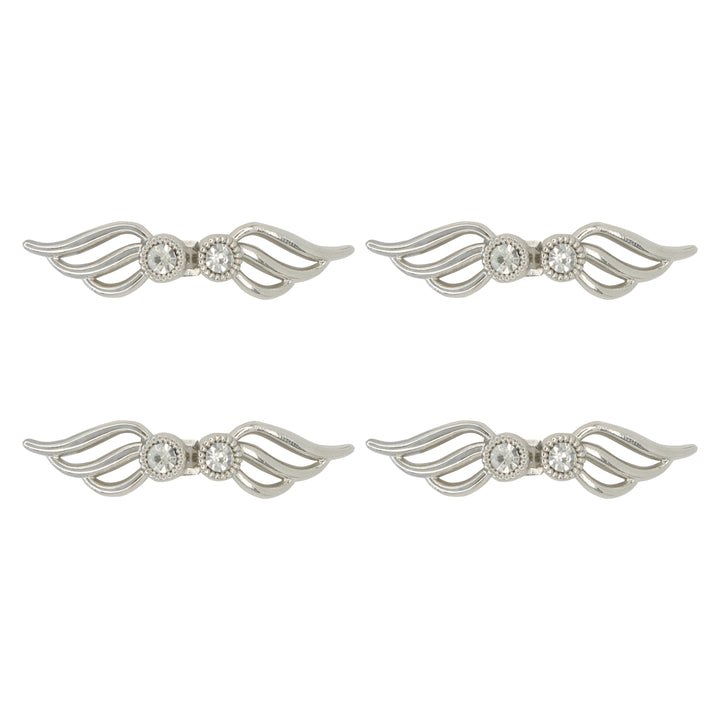 Angelic Wings Frog Closure Metal Buttons