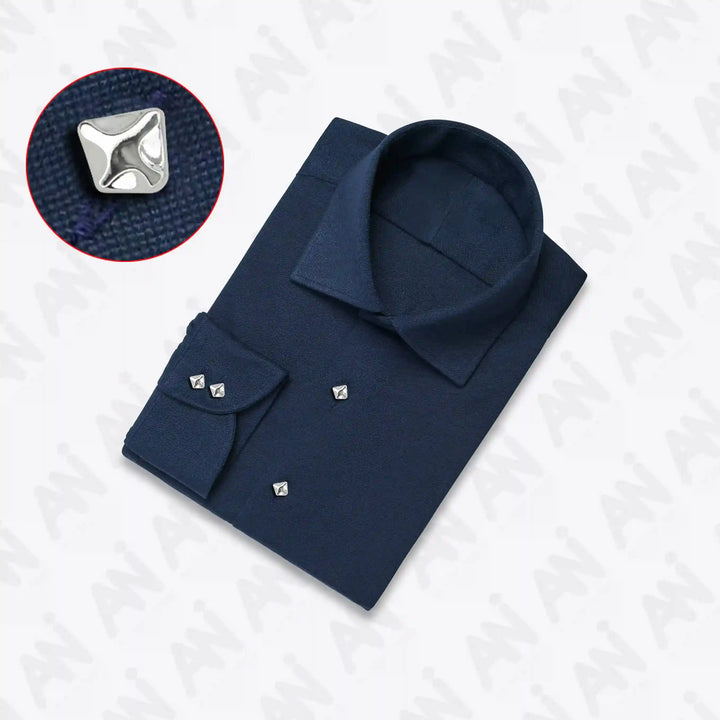 Rounded Square Metal Buttons