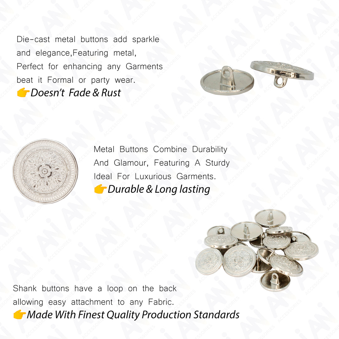 Elegant Design Metal Buttons