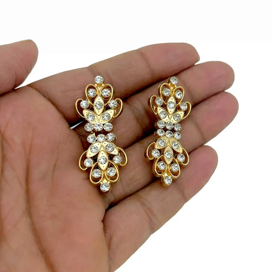 Crystal Arabesque Jeweled Frog Closure Buttons