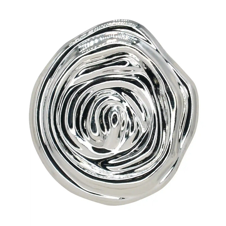 Abstract Rose Spiral Metal Button | 18mm (28L), 23mm (36L) & 30mm (47L)