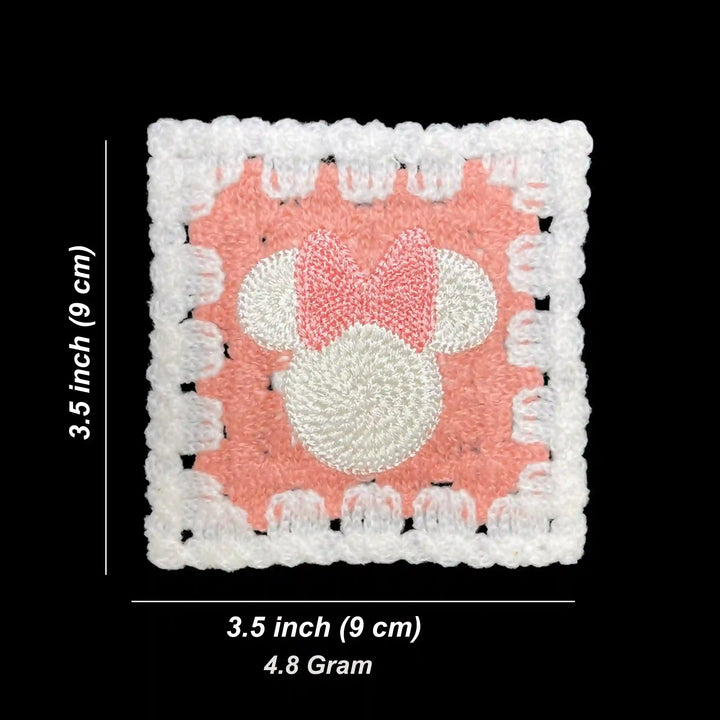 Teddy Bow Crochet Patch