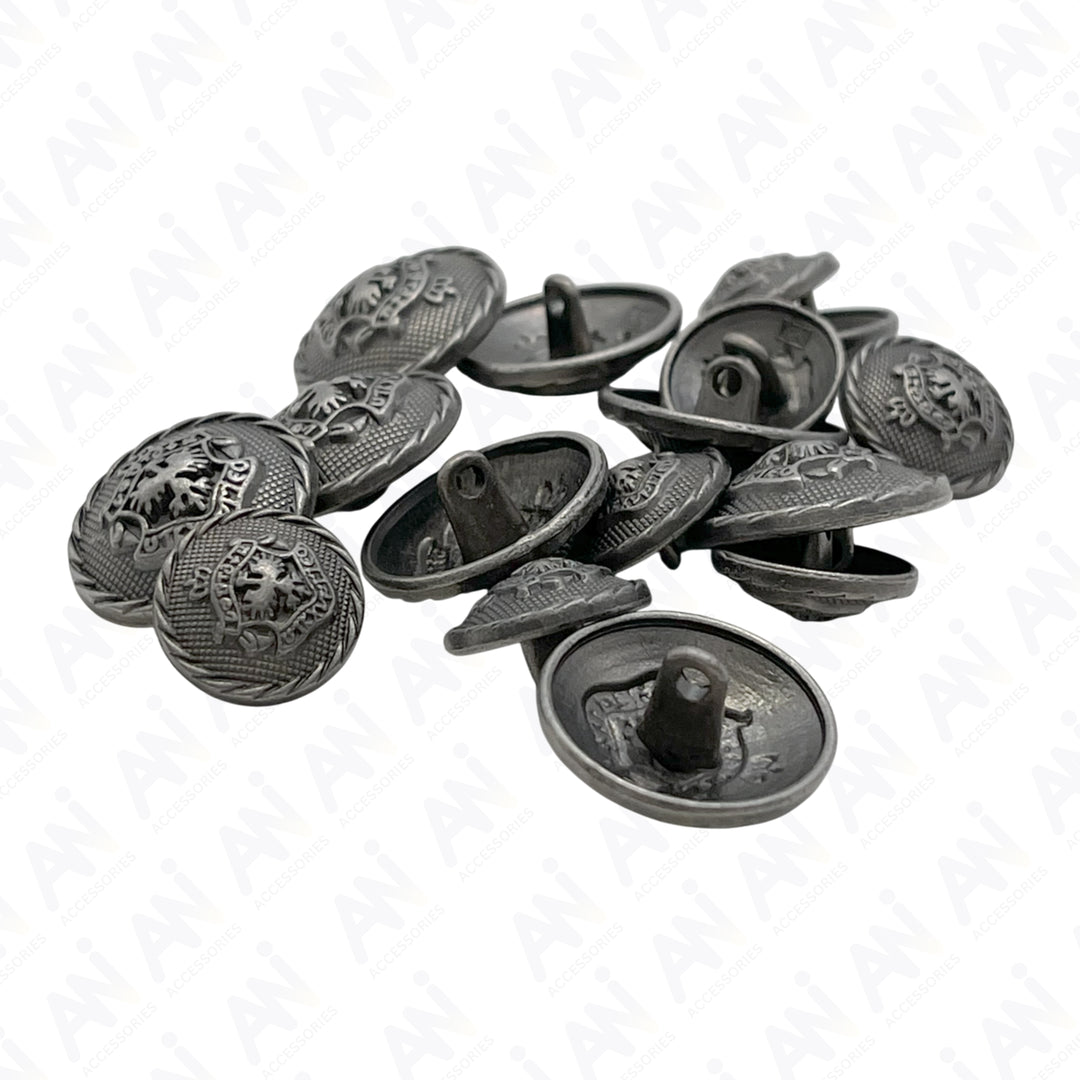 Heraldic Emblem Buttons for Clothing