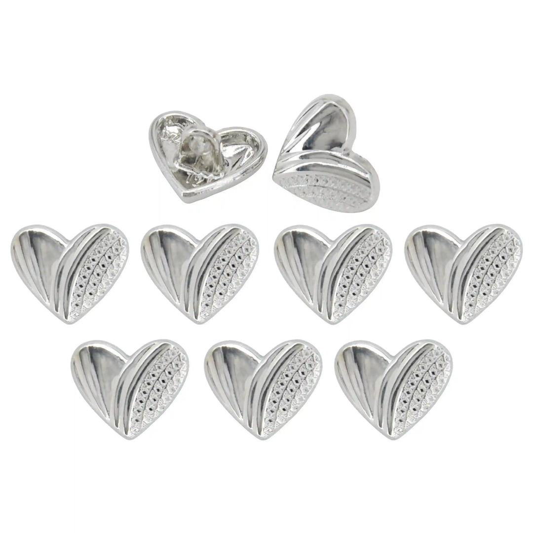 Heart Shape Metal Shirt Buttons