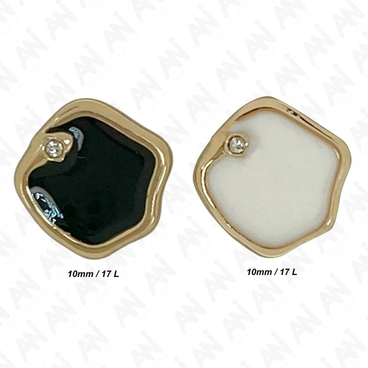 Inlaid Gem 10mm Shirt Buttons