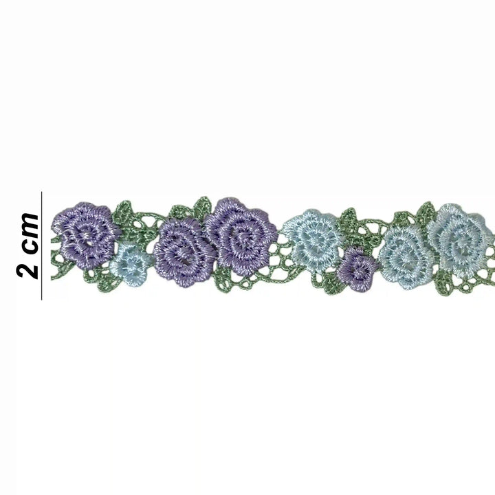 Crochet Style Floral Ribbon