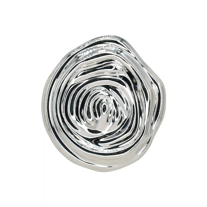 Abstract Rose Spiral Metal Button | 18mm (28L), 23mm (36L) & 30mm (47L)