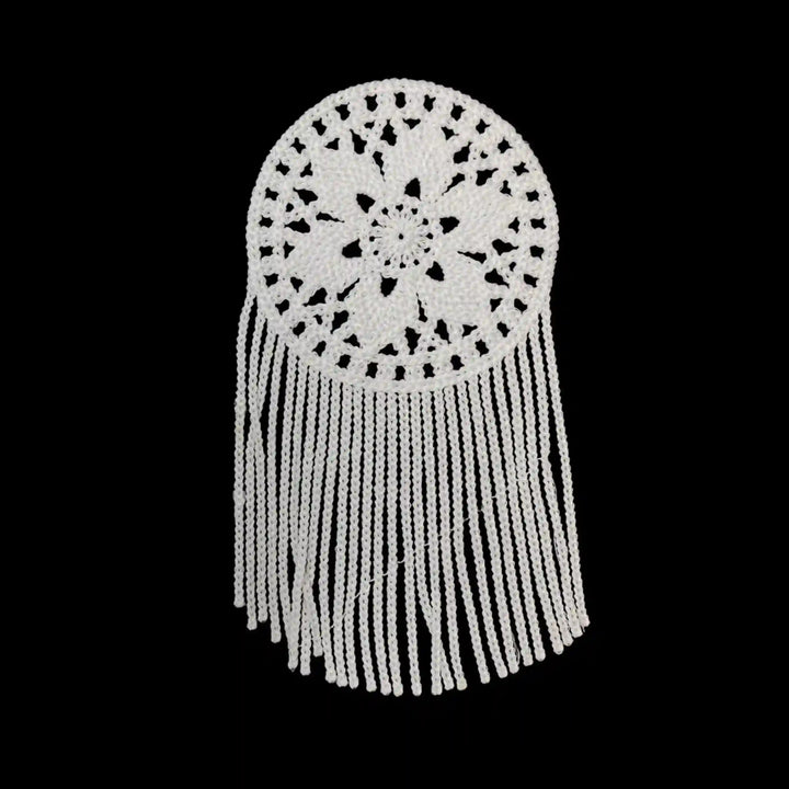Crochet Mandala with Fringe Patch