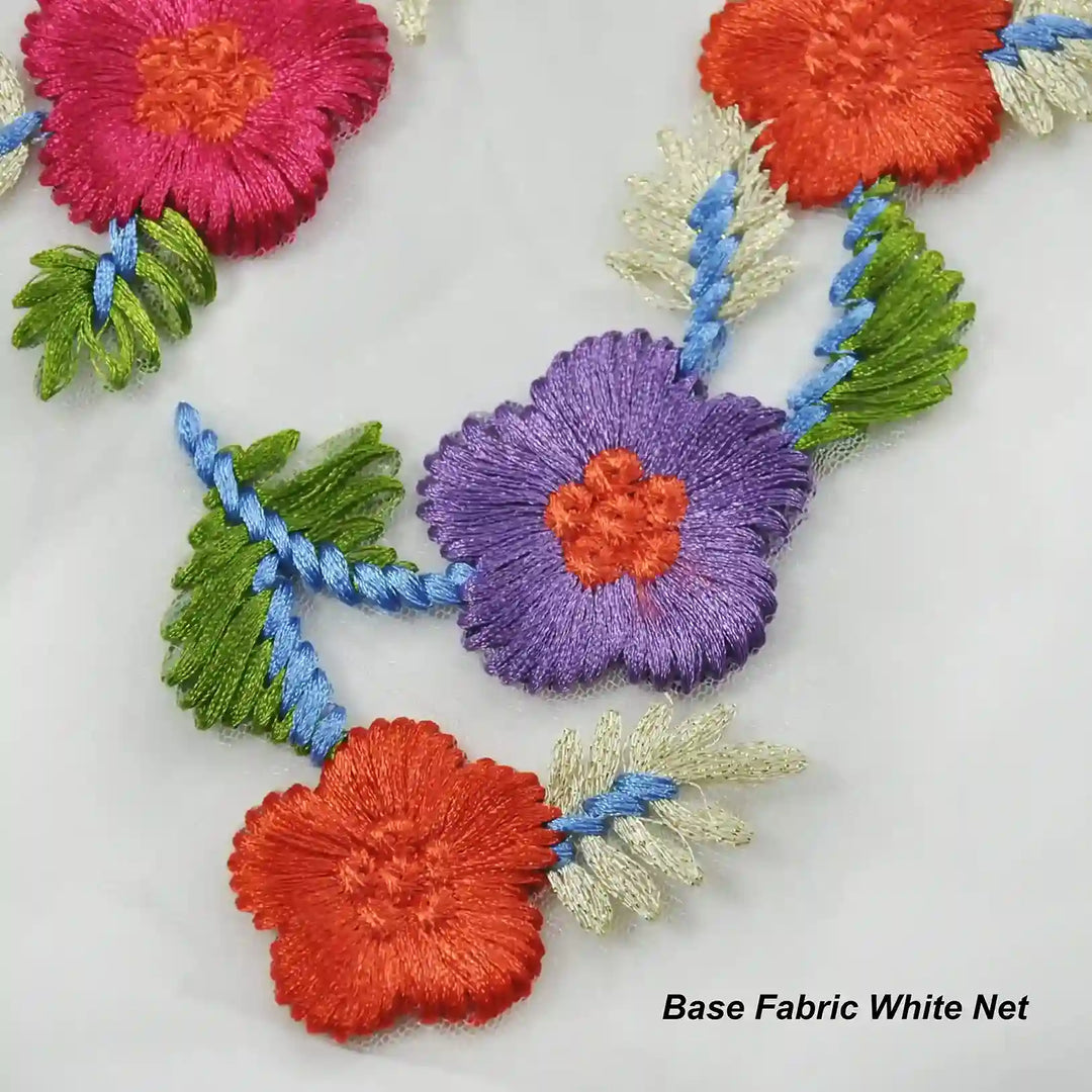 Embroidery Floral Sew Patch