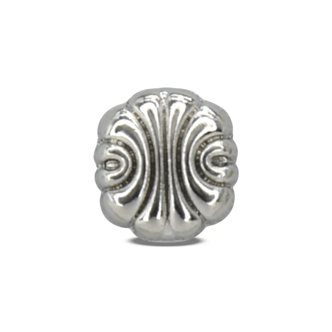 Scalloped Shirt 10mm Metal Button